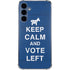 Keep Calm And Vote Left Galaxy A35 5G Clear Case